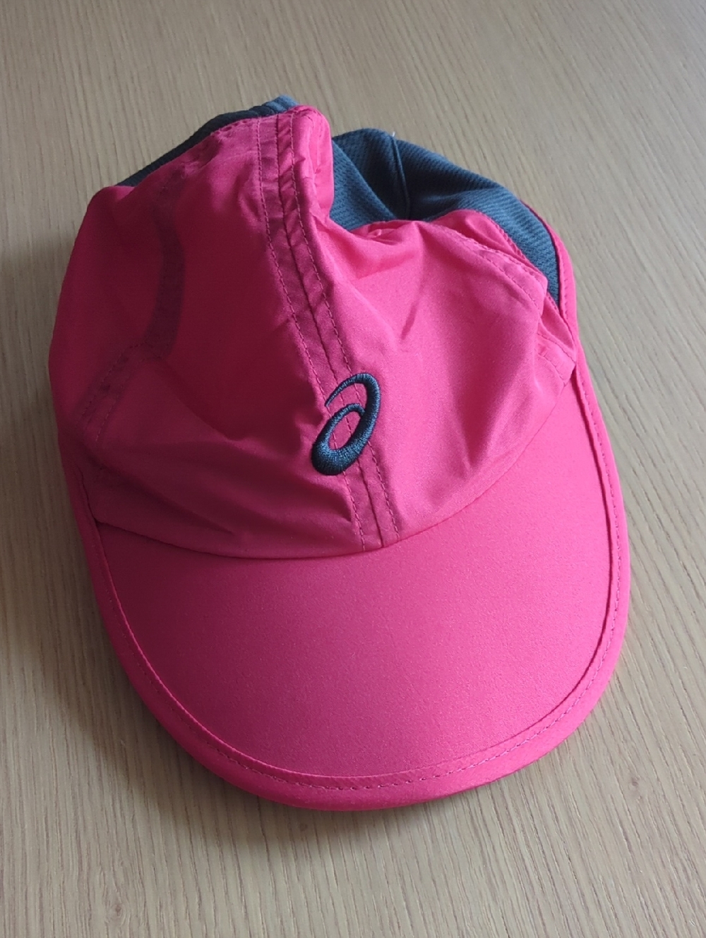 Asics Hot Pink Performance Cap with Navy Logo